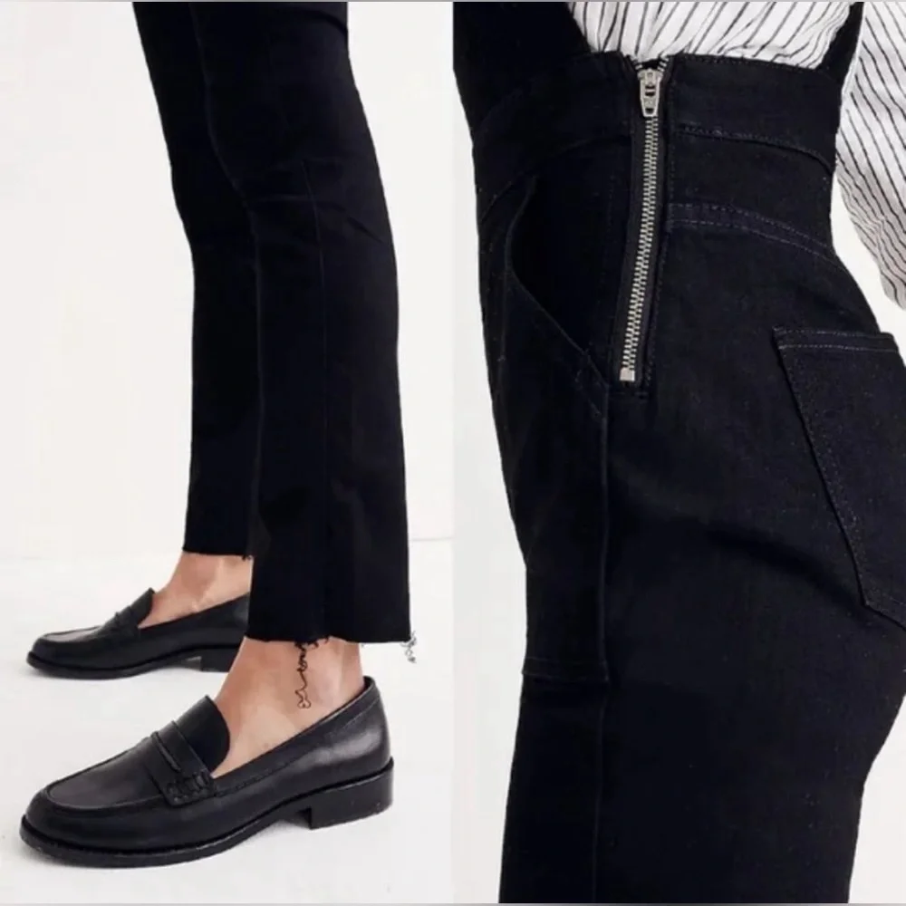 Madewell Overalls Stretch Black Lunar Wash Size Small - Picture 7 of 15